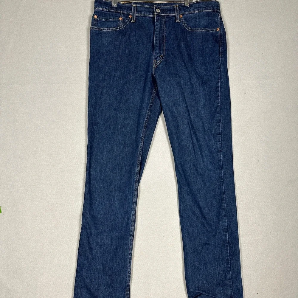 Levis 511 Jeans Mens 36X32 Blue Slim Fit Straight Leg Dark Wash Stretch 5-Pocket
